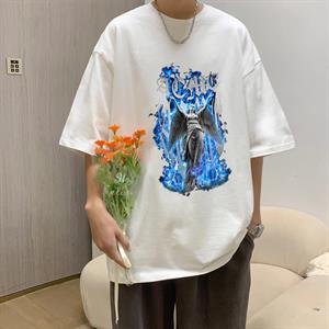 Art Winged Beyaz Unisex Oversize T-shirt