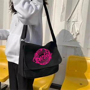 Barbie Logo Baskılı Unisex Postacı Çantası