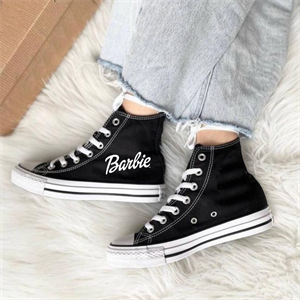 Barbie Siyah Unisex Kanvas Ayakkabı