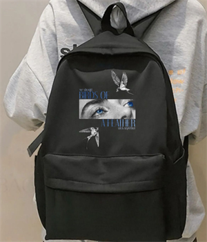 Billie Eilish Baskılı Unisex Okul Sırt Çantası