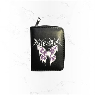 Butterfly Harajuku Kuromi Baskılı Cüzdan