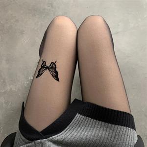 Butterfly Siyah Külotlu Çorap