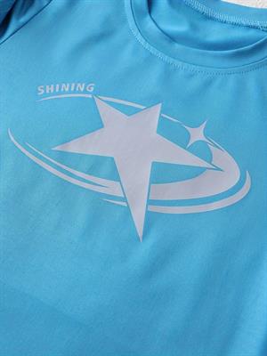 Casual Star Baskılı Crop Bluz
