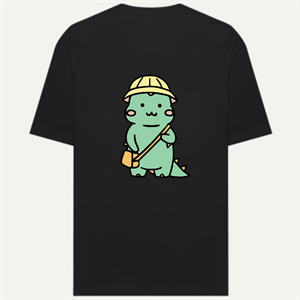 Çift Kombini Kawaii Dinosaur T-Shirt