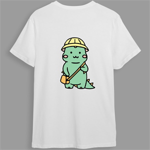 Çift Kombini Kawaii Dinosaur T-Shirt