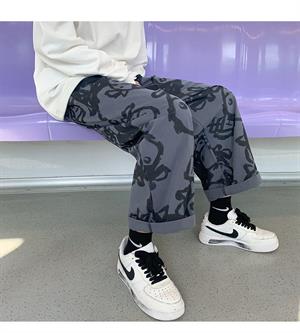 Cow Pattern Collage Wide Leg Unisex Tracksuit