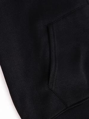 Cute Cat Baskılı Oversize Fermuarlı Siyah Unisex Kapüşonlu Hırka