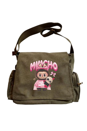 Cute Labubu Mucho Baskılı Unisex Postacı Çantası