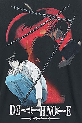 Death Note Chained Notes Unisex Siyah T-shirt