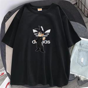 Dragon Ball Angry Baskılı Siyah Unisex Oversize T-shirt