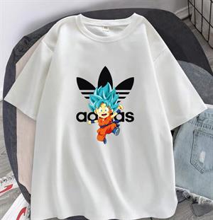 Dragon Ball Son Goku Baskılı Beyaz Unisex Oversize T-shirt