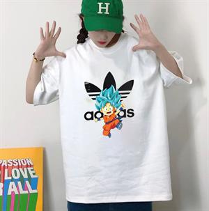 Dragon Ball Son Goku Baskılı Beyaz Unisex Oversize T-shirt