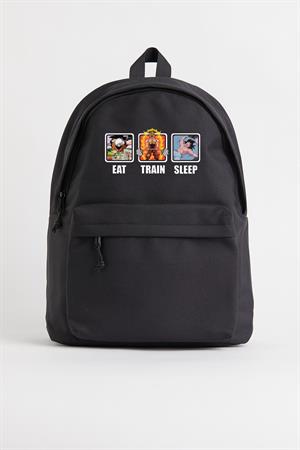 Eat Train Sleep Baskılı Unisex Sırt Çantası