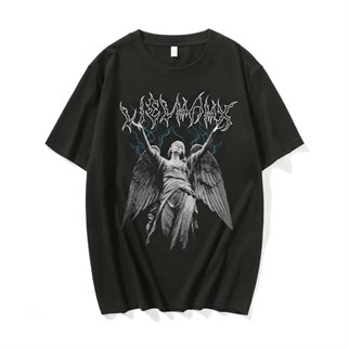 Emo Lightning Angel Unisex Oversize T-shirt