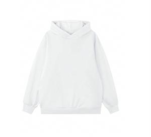 G.O.D Baskılı Beyaz Kapşonlu Sweatshirt 