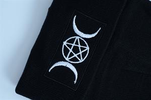 Gothic Nakış İşleme Unisex Siyah  Bere