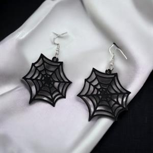 Gothic Örümcek Ağı Küpe