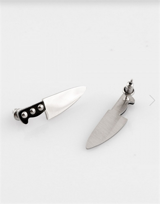 Gothic Punk 2 li Knife Küpe
