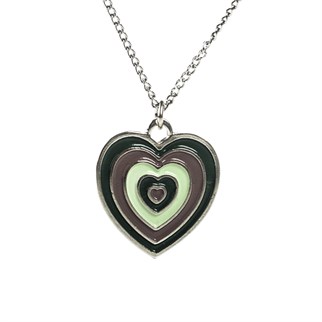 Green Heart Charm Kolye