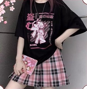 Harajuku Kawaii Ninja Cat Unisex T-shirt