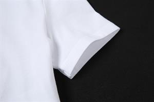 Heart Rib Baskılı Beyaz Crop