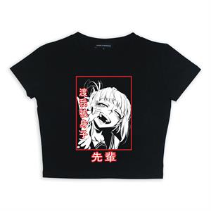 Himiko Toga Baskılı Siyah Crop