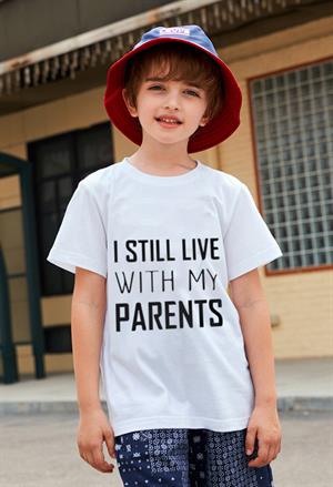 I Still Live Baskılı Beyaz Çocuk T-shirt