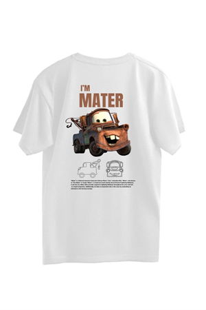Iam Mater Baskılı Beyaz T-shirt