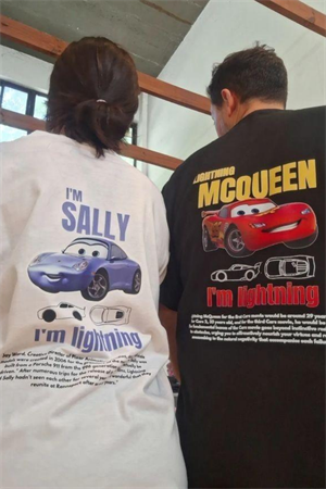 IM SALLY & MCQUEEN Car Detail Oversize Unisex T-Shirt