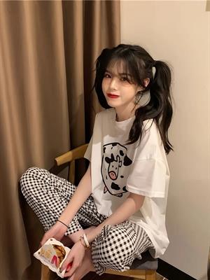İnek Desenli Oversize Unisex T-shirt
