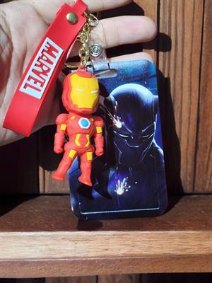 Iron-Man Figürlü Kartlı Silikon Anahtarlık