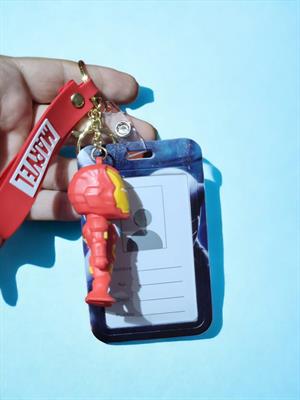 Iron-Man Figürlü Kartlı Silikon Anahtarlık