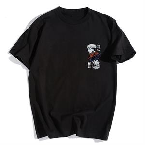 Jujutsu Kaisens Baskılı Siyah Unisex Oversize T-shirt