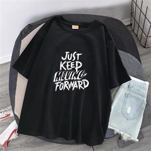 Just Keep Siyah Unisex Oversize T-shirt