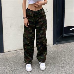 Kamuflaj Detaylı Kahverengi Tactical Gabardin Kumaş Unisex Pantolon