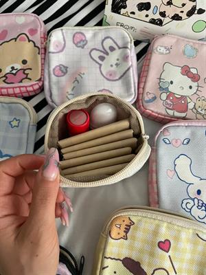 Kawaii Pompurin 2 Bölmeli Organizer Ped Çantası