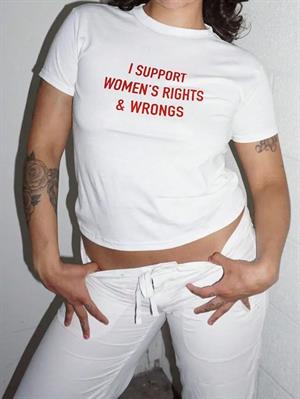Kemer Boy Slogan Baskılı Crop Bluz