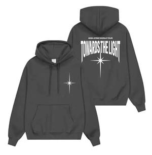 Kpop Ateez Antrasit Kapüşonlu Sweatshirt
