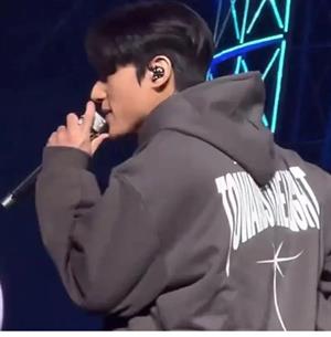 Kpop Ateez Antrasit Kapüşonlu Sweatshirt