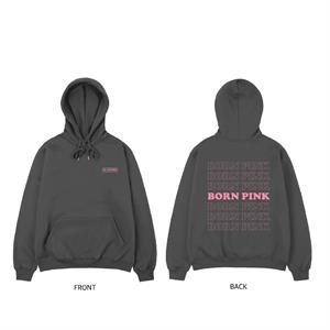 Kpop Born Pink Antrasit Kapüşonlu Sweatshirt