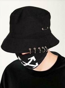 Kpop Bts Piercingli Siyah Şapka