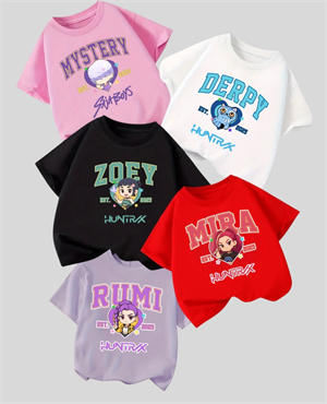 KPop Demon Hunterix Kids Design Unisex Oversize T-Shirt