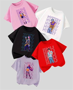KPop Demon Hunterix Kids Design Unisex Oversize T-Shirt
