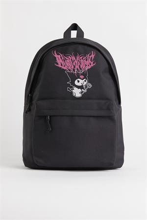 Kuromi Pink Baskılı Unisex Sırt Çantası
