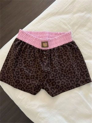Leopar Kiss Kahverengi Kitty Alt Üst Takım