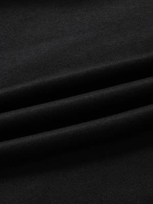 Liberty Baskılı Siyah Kapşonlu Sweatshirt 