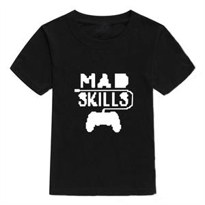 Mad Skills Baskılı Siyah Çocuk T-shirt