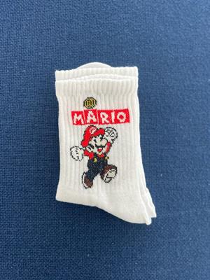 Mario Unisex Beyaz Kolej Çorap