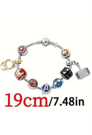 Marvel Detaylı Charm Bileklik