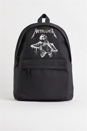 Metallica Skeleton Baskılı Unisex Sırt Çantası